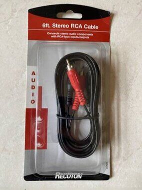 NEW--6 ft. Stereo RCA Cable